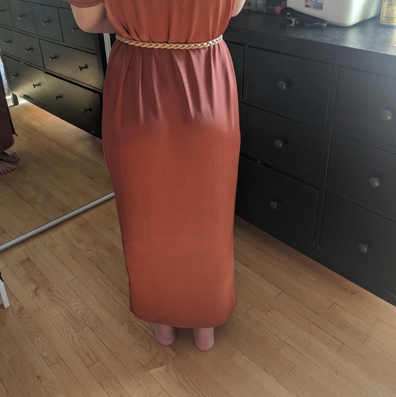 ASOS Maxi T-shirt Dress, Long Slit - Picture 6 of 7